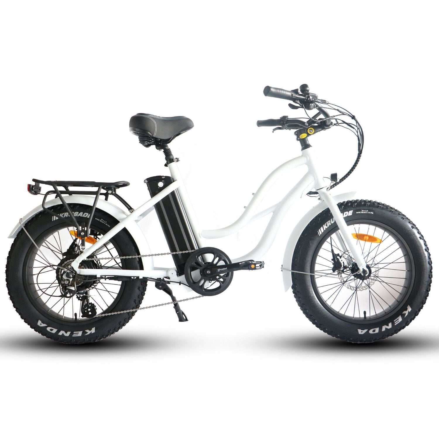 Coastal Cruiser Step-Thru Mini Electric Bike | 750W, 52V/17Ah, 20x4