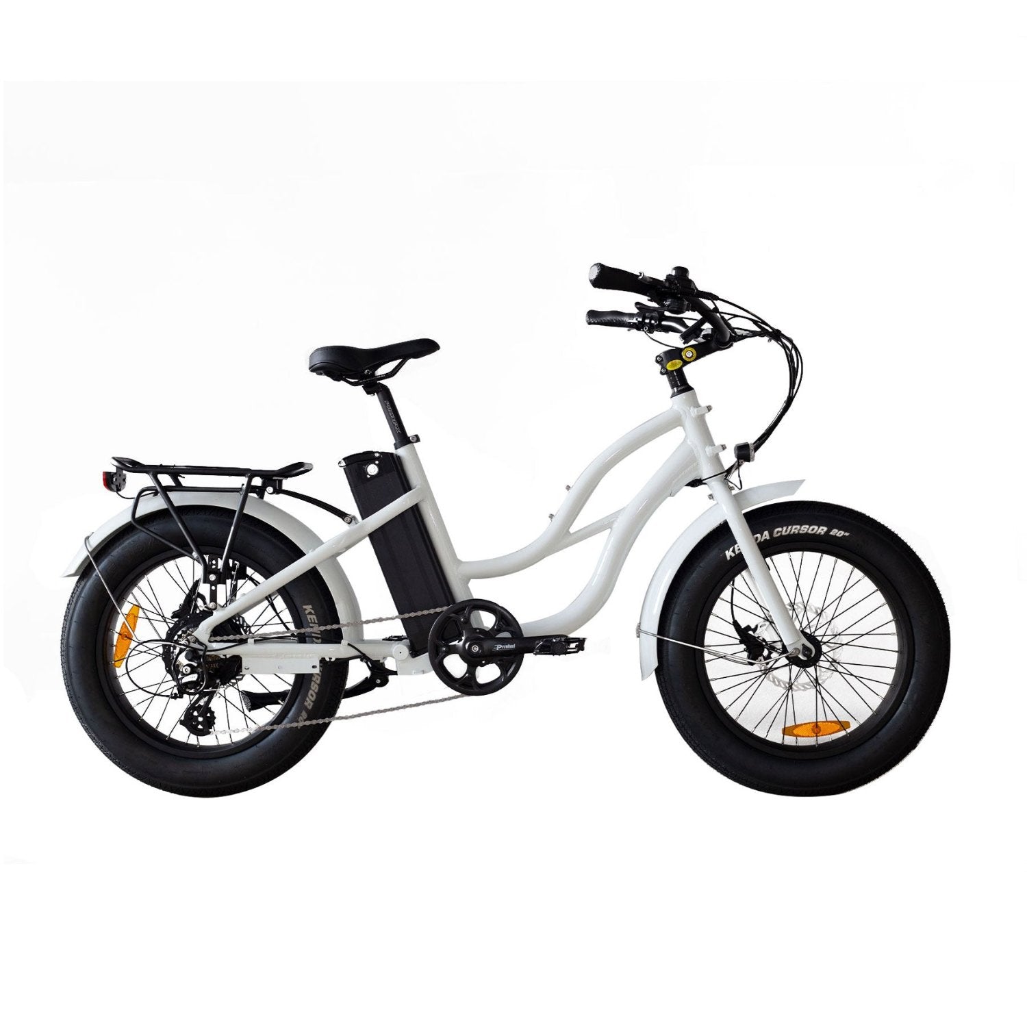 Coastal Cruiser Step-Thru Mini Electric Bike | 750W, 52V/17Ah, 20x4